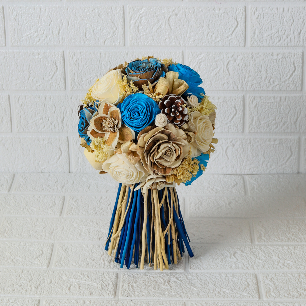 Round Dried Flower Bouquet