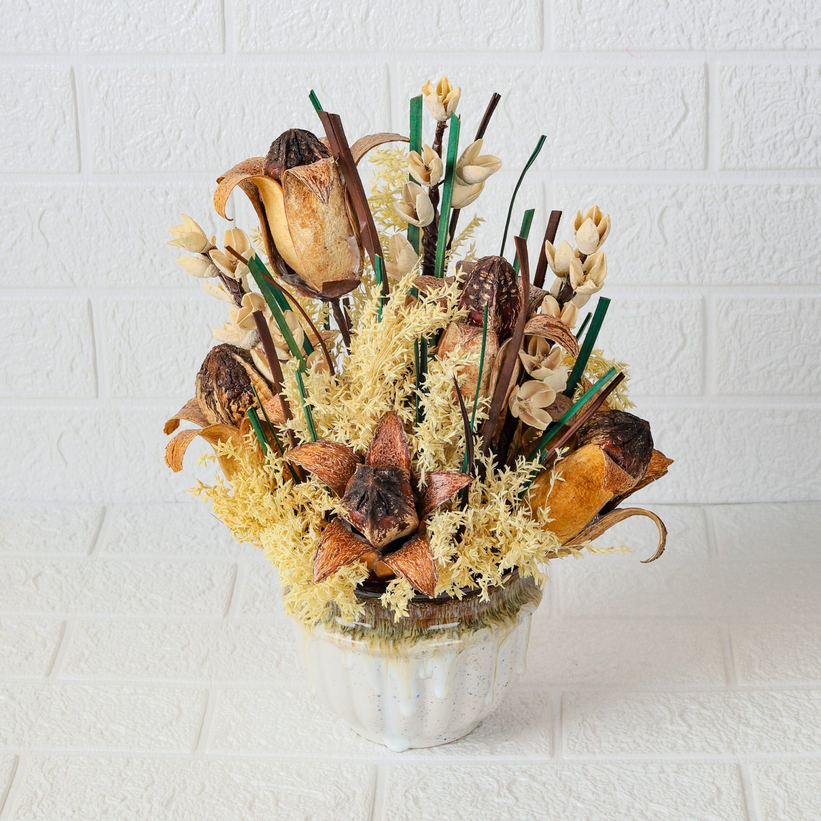 Dried Flower Arrangement (with Vase)